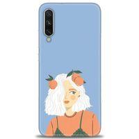 Xiaomi Mi A3 Kılıf HD Baskılı Kılıf - Beyaz Saçlı Kız + Tam Ekran Koruyucu