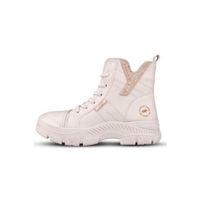 Mp 242-1884, Bej Kadın Fermuarlı Bağcıklı Bot