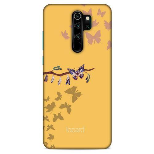 Xiaomi Redmi Note 8 Pro Kılıf Kelebek Etkisi (46) Core Armor Kılıf Yeşil Sarı