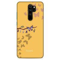 Xiaomi Redmi Note 8 Pro Kılıf Kelebek Etkisi (46) Core Armor Kılıf Yeşil Sarı