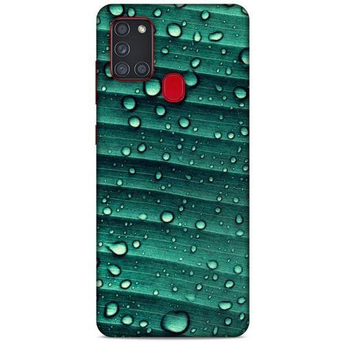Lopard Samsung Galaxy A21s Uyumlu Kılıf Bahar (34) Slim Armor Kılıf Nemli Yeşil