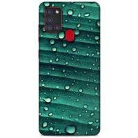Lopard Samsung Galaxy A21s Uyumlu Kılıf Bahar (34) Slim Armor Kılıf Nemli Yeşil