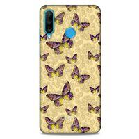 Huawei P30 Lite Kılıf Kelebek Etkisi (38) Neo Hybrid Kılıf Kırmızı Tonlar