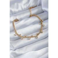 316L Çelik Gold Renk Burgu Zincir Model Kadın Bileklik