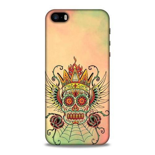 Lopard Apple Iphone 5S Uyumlu Kılıf Tattoo's (20) Koruyucu Kılıf Skeleton