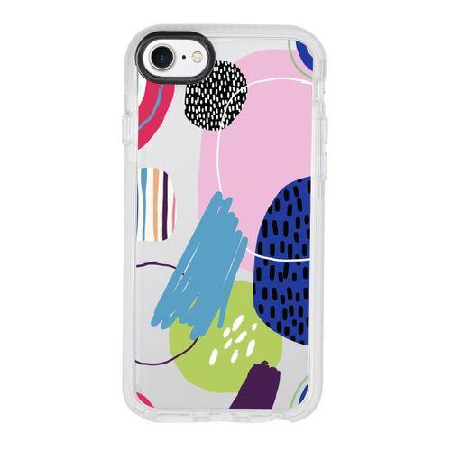 iPhone 7 Art Design Candy Bumper Silikonlu Telefon Kılıfı