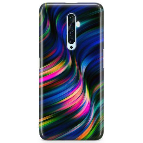Oppo Reno2 Z 2019 Kılıf Boya Dalgası Arka Kapak Koruma Desenli Full Koruyucu