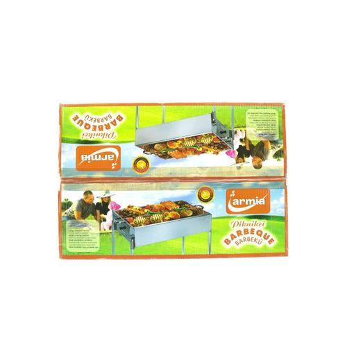 Paslanmaz Portatif Mangal 70 cm Ayaklı Standlı