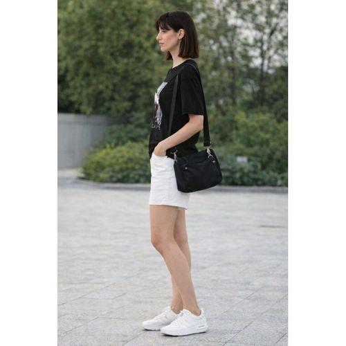 ALEXANDERGARDI Baskılı Siyah Kadın T-shirt