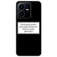 Vivo Y22s Kılıf HD Yazı Baskılı Silikon Arka Kapak - Yazı 7