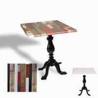 Dockers Çipa 1001 Döküm Ayak Kare Masa 80X80 cm - (Werzalit, Wermodin ve Allzalit Tabla) - Redwood