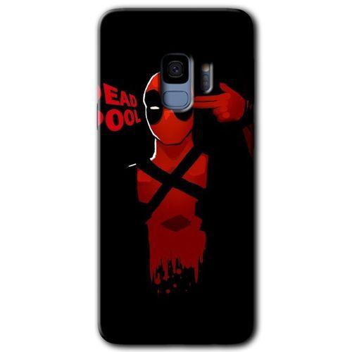 MRCİLETİSİM MRCİLETİSİM Samsung Galaxy S9 Kılıf HD Desen Baskılı Arka Kapak + Temperli Cam - DeadPool 4