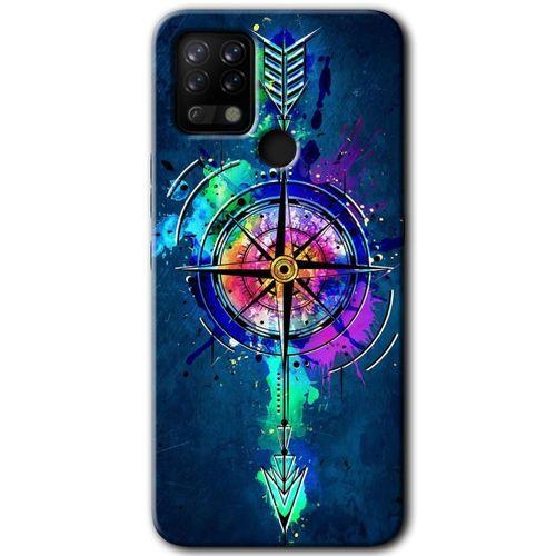 Tecno Pova HD Baskılı Kılıf + 9D Tam Ekran Koruyucu - Gizemli Pusula