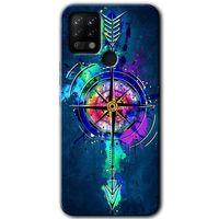 Tecno Pova HD Baskılı Kılıf + 9D Tam Ekran Koruyucu - Gizemli Pusula