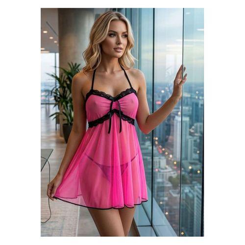 Pembe Tül Gecelik - 662