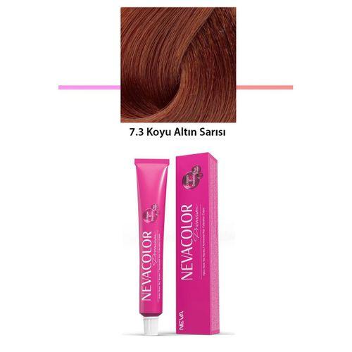 Premium 7.3 Koyu Altın Sarısı - Kalıcı Krem Saç Boyası 50 g Tüp