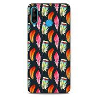 Huawei P30 Lite Kılıf Desenli Özel Seri Tüyler (49) Ultra Silikon Kılıf