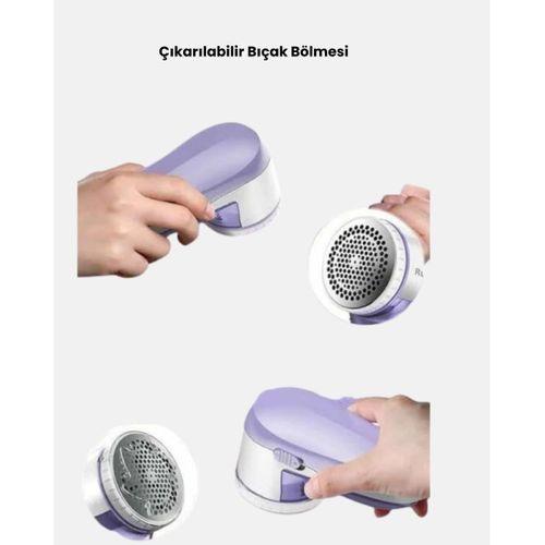 Şarjlı Tiftik Temizleyici – Çıkarılabilir Hazneli, Anti-statik Fırçalı, Usb Şarjlı