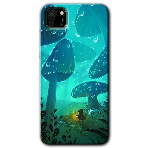 Huawei Y5P Kılıf HD Desen Baskılı Arka Kapak - Silhoutte Dropss