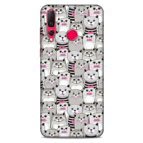 Lopard Huawei P Smart Z Uyumlu Kılıf Kediler (32) Soft Silikon Kılıf Pembe Burun