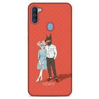 Samsung Galaxy A11 Kılıf FunnyMaX (15) Antişok Kılıf Kırmızı Kedi Köpek