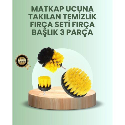 Banyo Ve Mutfak İçin Matkap Ucu Temizlik Fırçası 3’lü Set