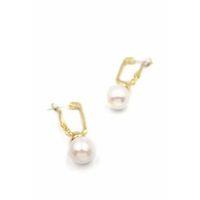 İncili Küpe - Beyaz