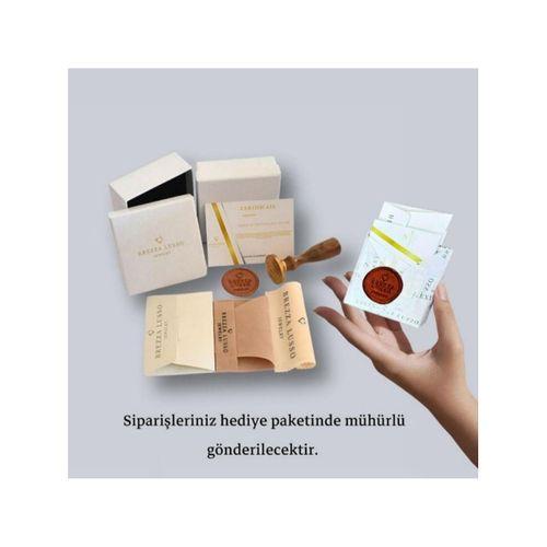 Nazar Boncuklu Asansör Kilitli Kadın Gümüş Bileklik