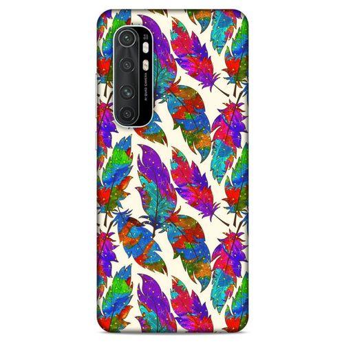 Xiaomi Mi Note 10 Lite Kılıf Desenli Özel Seri Tüyler (34) Slim Armor Kılıf