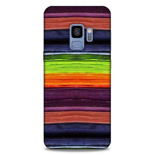 Lopard Samsung Galaxy S9 Uyumlu Kılıf Wood'X (27) Tasarımlı Kılıf Baskılı