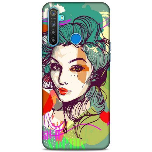 Lopard Oppo Realme 5i Uyumlu Kılıf Sürreal Yüzler ♀ (26) Tpu Silikon Kılıf Desenli
