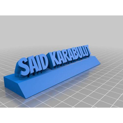 Özelleştirilmiş İki Satırlı İsim Plakası Metni (Bu ürün Sadece Plastik parçadır - Almadan Önce Soru Sorabilirsiniz)