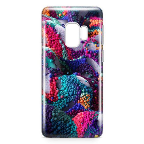Samsung Galaxy S9 Kılıf Renkli Boncuk 3d Arka Kapak Koruma Desenli Full Koruyucu