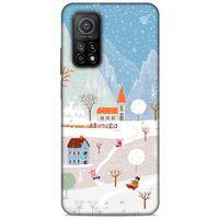 Xiaomi Mi 10T 5G Kılıf Snowix (40) Fit Silikon Kılıf Beyaz Mavi