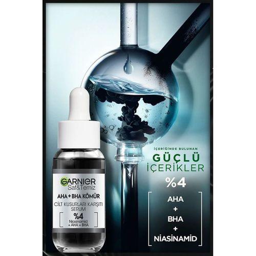 Garnier Aha Bha Cilt Kusurları Karşıtı Siyah Serum 30 ML