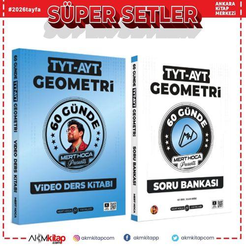 Mert Hoca TYT AYT 60 Günde Geometri Video Ders Kitabı ve Soru Bankası Seti 2 Kitap