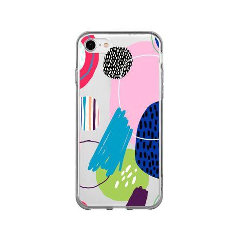 iPhone 8 Art Design Desenli Premium Şeffaf Silikon Kılıf