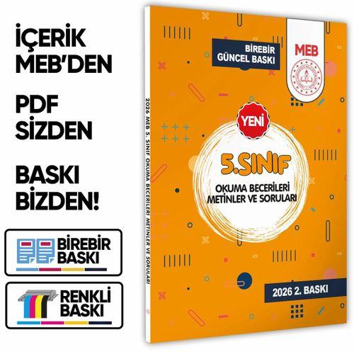 2026 5 Sınıf Maarif SİSTEM MEB Yardımcı Kaynakları Okuma Becerileri Kitabı BASKI ÜCRETİ