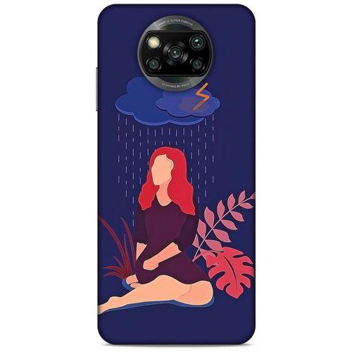 Xiaomi Redmi Poco X3 Kılıf Depresyon (4) Koruma Kılıfı Açık Kahverengi