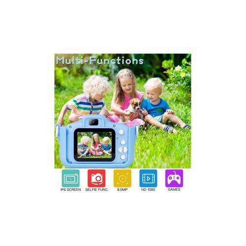 Çocuk Dijital Fotoğraf Makinası 20 Mp Video Kaydedici 2.0 İnç Çift Kameralı