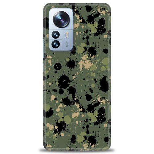 Xiaomi Mi 13 Kılıf HD Baskılı Kılıf - Kamuflaj Renkleri + Tam Ekran Koruyucu