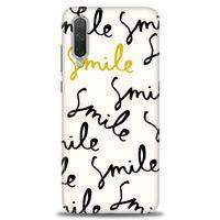 Xiaomi Mi 9 Lite Kılıf HD Baskılı Kılıf - S Smile + Tam Ekran Koruyucu