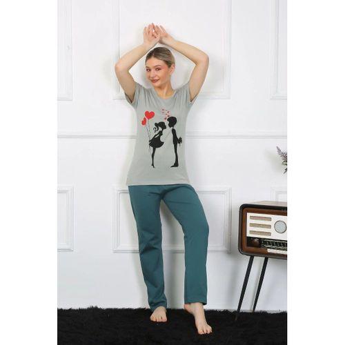Kadın Kısa Kol Penye Pijama Takımı
