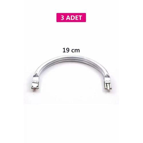 Gizli Metal Oval Çanta Bursu – 3 Adet - 19 cm - Metal Çanta Aparatı Çanta Aksesuarı