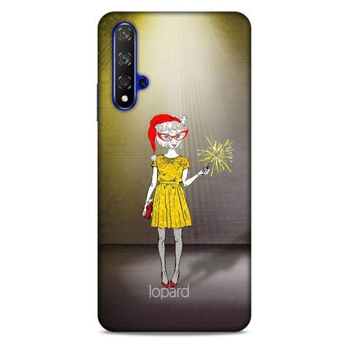 Huawei P Smart S Y8P Kılıf FunnyMaX (32) Soft Silikon Kılıf Turuncu Kahve