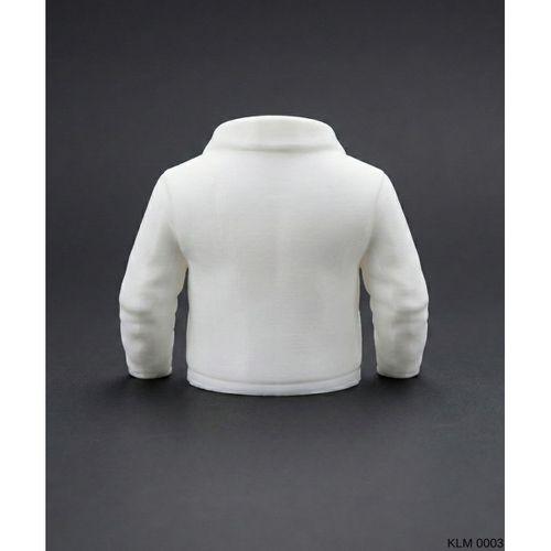 Beyaz Ceket Tasarımlı Makyaj Fırçalığı Masaüstü Kozmetik Düzenleyici