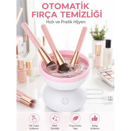 Otomatik Makyaj Fırçası Temizleyici Usb Destekli Taşınabilir Cihaz Yeni Nesil