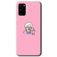 Galaxy S20 Kılıf HD Desen Baskılı Arka Kapak - Bad Grandmother + Kırılmaz Cam