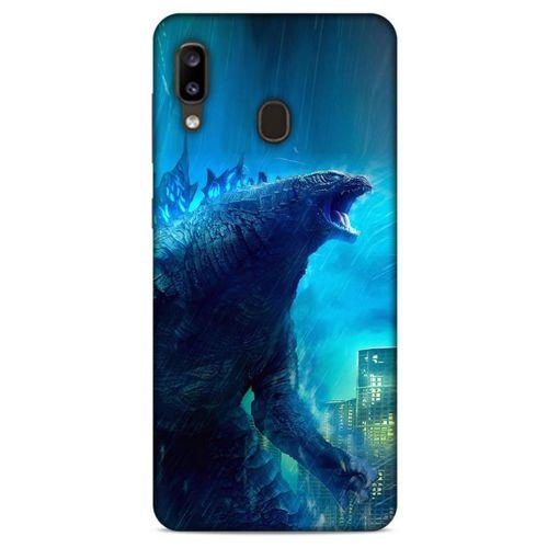 Samsung Galaxy A20 Kılıf Dragons (33) Hybrid Kılıf Godzilla