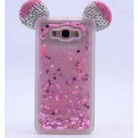 Galaxy J7 2016 Kılıf Zore Micky Taşlı Sıvılı Silikon
